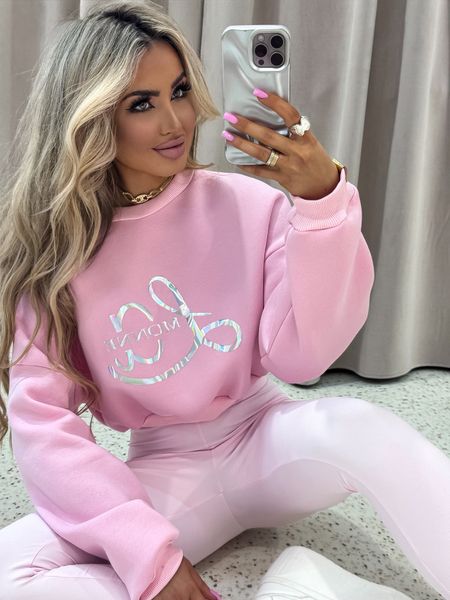 Komplet HOLO puder róż