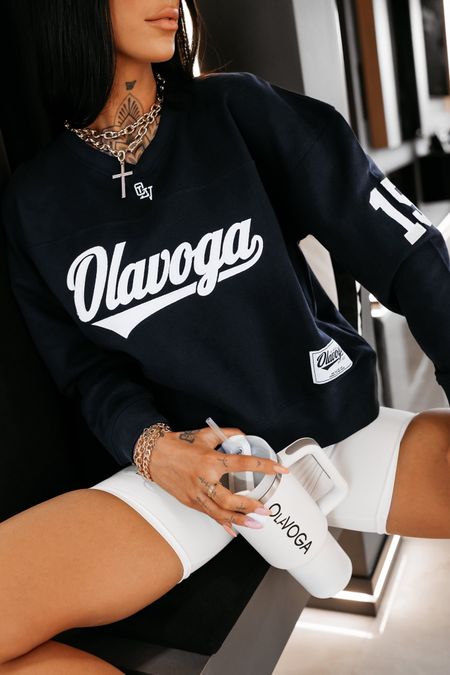 Bluza damska polo 15 ,,YALEE” Ola Voga navy blue granatowa