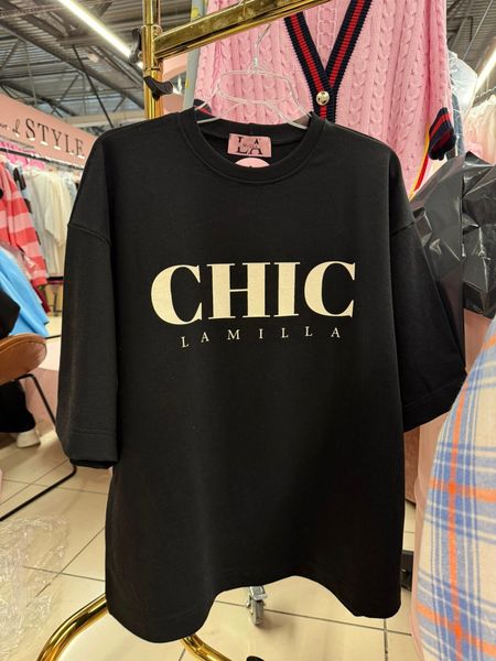 T-shirt oversize chic La Milla czarny