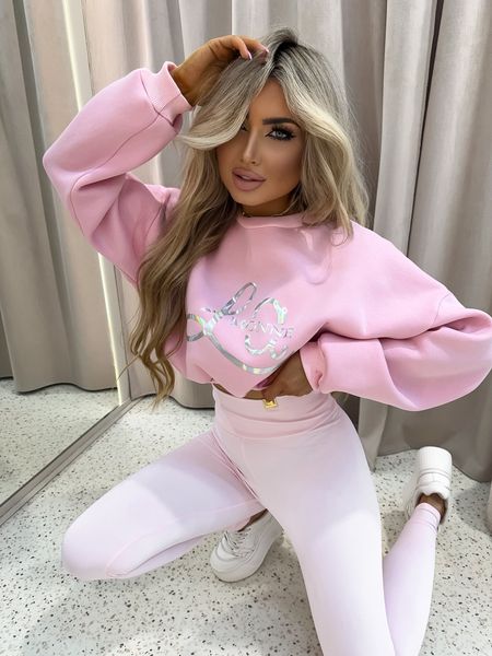 Komplet HOLO puder róż