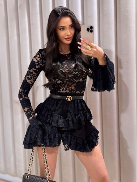 Body koronkowe M.TISSU czarne