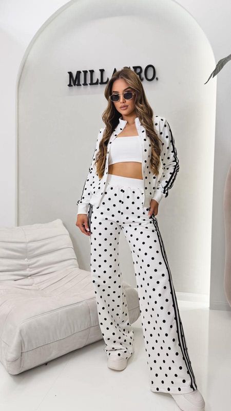 Komplet dres w kropki POLKA DOT Millagro