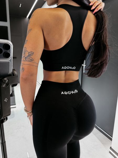 Komplet sportowy dopasowany damski „LARISA” Ola Voga czarny