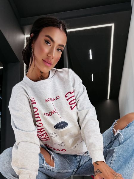 Bluza damska longsleeve ,,APARE” Ola Voga szara