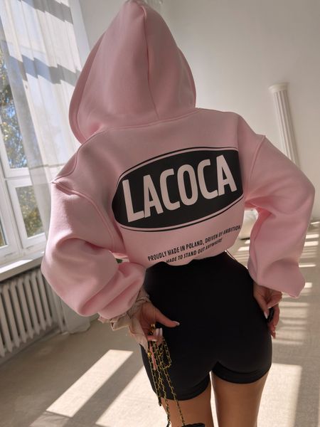 Bluza rozpinana zip COMFY FIT ZIP HOODIE La Coca róż