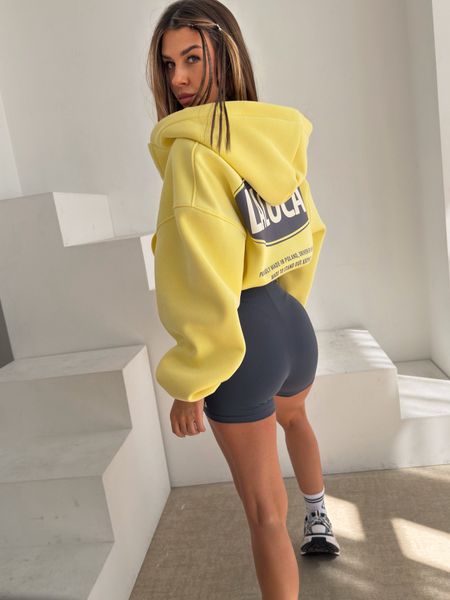 Bluza rozpinana zip COMFY FIT ZIP HOODIE La Coca cytryna