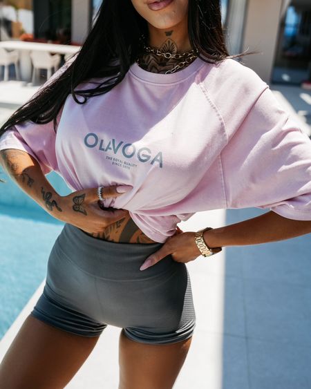 Tshirt damski dekatyzowany TAIST Ola Voga różowy
