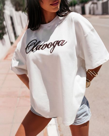 T-shirt damski AMYRAL ecru