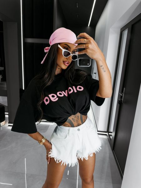 T-shirt damski oversize „COLIN” Ola Voga czarny