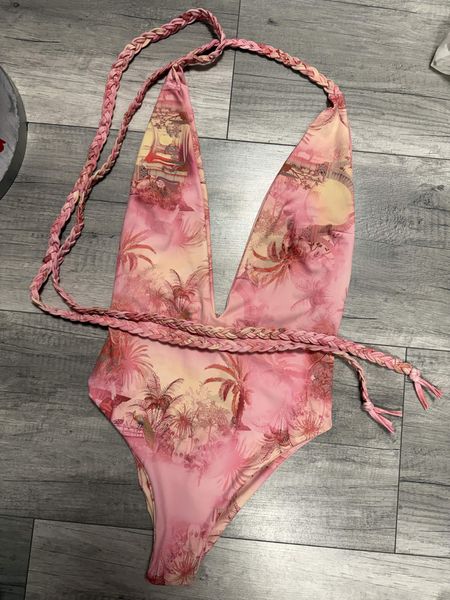 Kostium kąpielowy jednoczęściowy warkocz SOFT PINK La Milla 