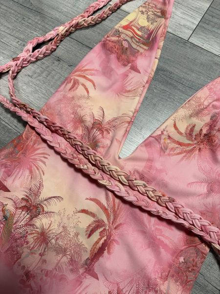 Kostium kąpielowy jednoczęściowy warkocz SOFT PINK La Milla 