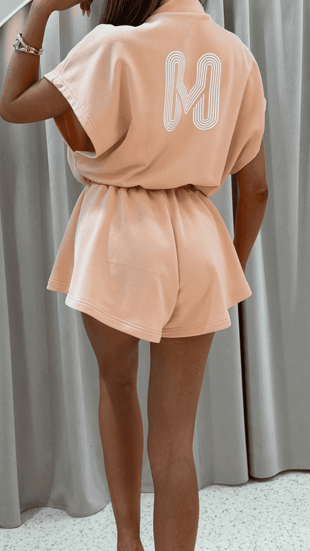 Kombinezon krótki TENNIS Mia Maison morelowy PREORDER