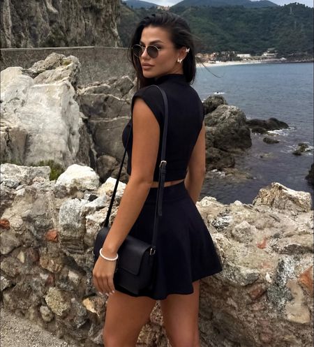 Komplet damski FARI 2026 Ola Voga czarny bawełniany