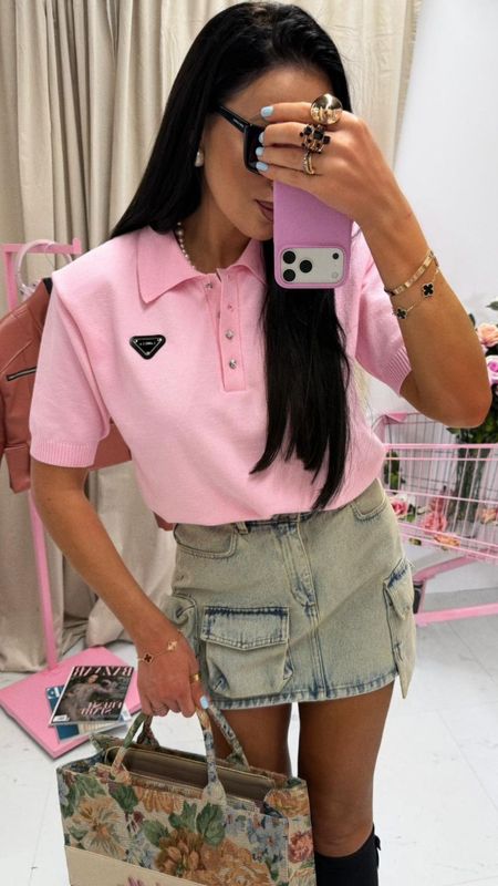 Jeansowa spódniczka CAROLINE La Milla z kieszeniami jasny jeans