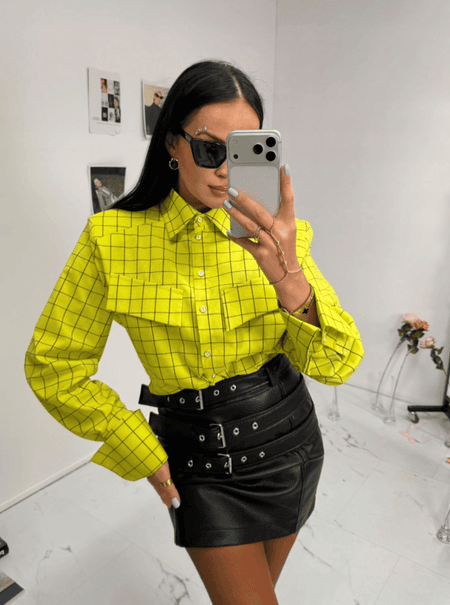 Koszula MARGOT limonka La Milla