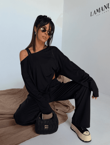 Komplet wiskozowy GLOBAL La Manuel czarny