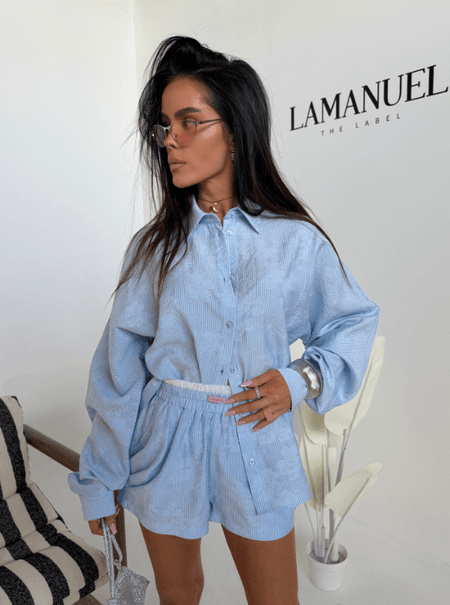 Komplet z koszulą SPRITZ La Manuel baby blue