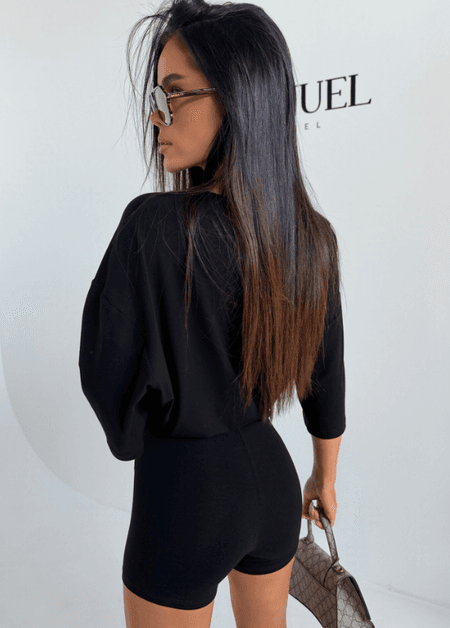 Komplet wiskozowy PLAYGROUND La Manuel czarny