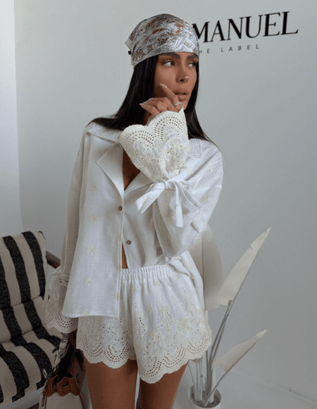 Komplet z koronką DEL MAR La Manuel ecru