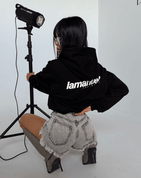  Bluza kangurka PRIDE WOMAN La Manuel czarna