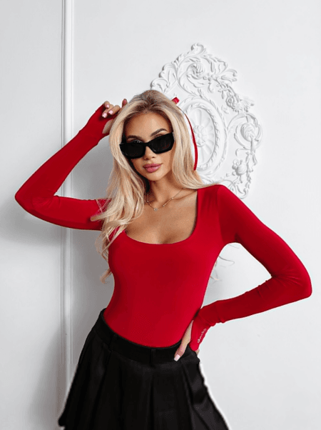 Body dopasowane ETERNAL GRACE Ola Voga czerwone