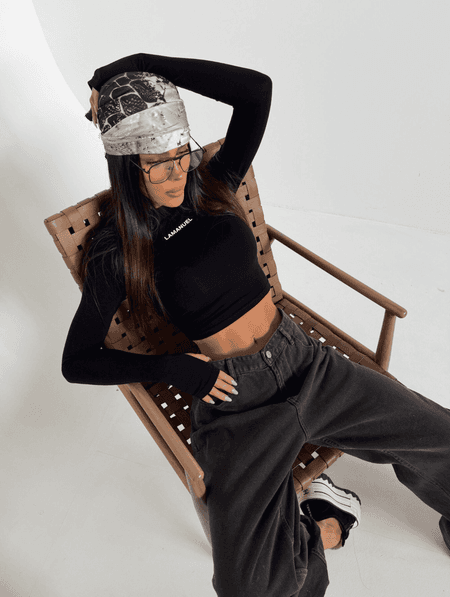 Top damski ARISA La Manuel czarny