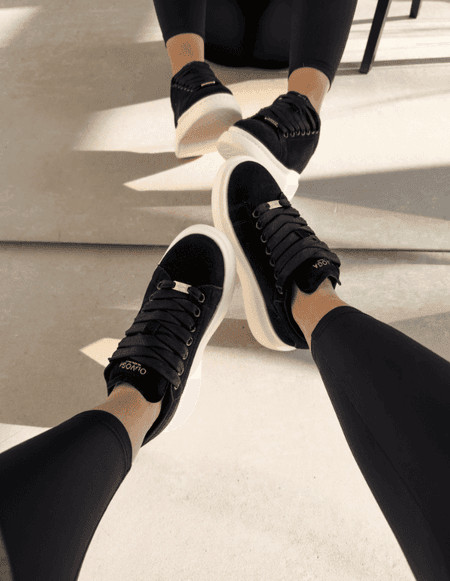 Buty damskie zamszowe OLAVOGA MERLO czarne