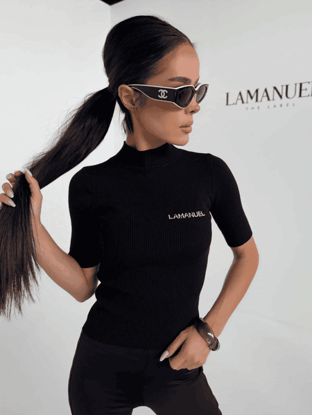 Top COZY czarny La Manuel