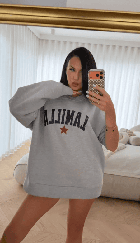 Bluza MILLA ocieplana logowana La Milla szara